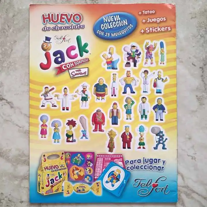 Los Simpson - Felfort huevo Jack - Catálogo el grieguito mayorista kiosko