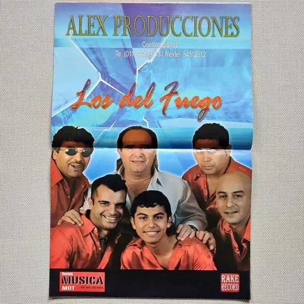 Combo Poster Cumbia Cuarteto - los del fuego Rodrigo Sebastián Mendoza Jambao - Afiche Lámina