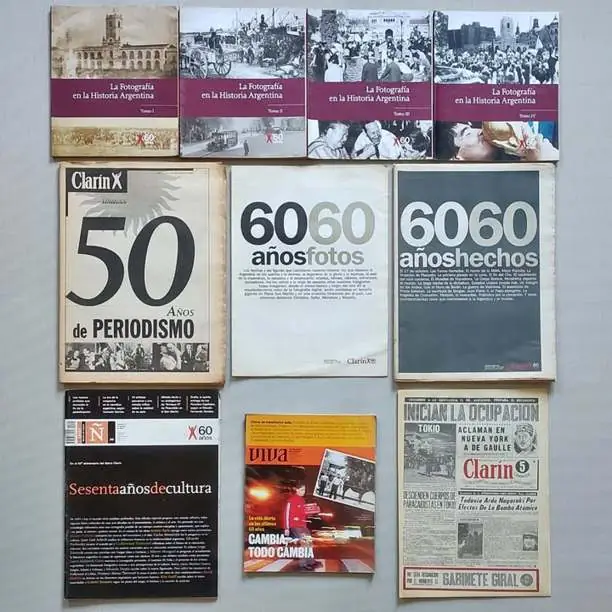 Diario Clarín - Combo Aniversario 50 y 60 años / Número 1 edición facsimilar