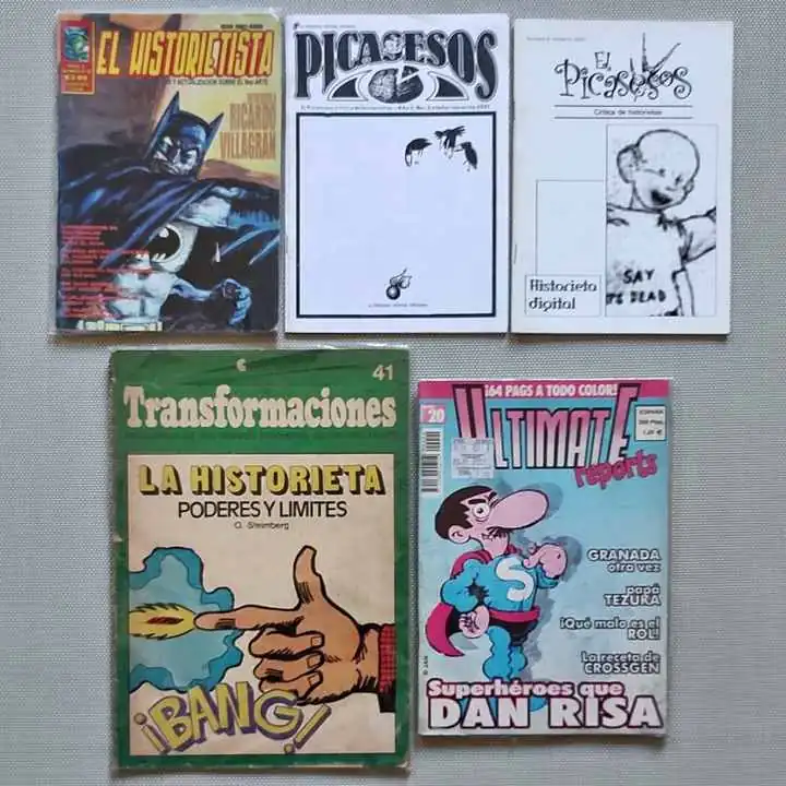 Combo x 5 - el picasesos el historietista Oscar Steimberg Ultimate reports - Comics Historieta