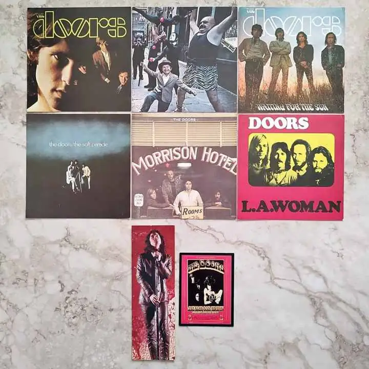 The Doors combo x 8 - Card / Señalador / Tarjeja tapa álbum CD