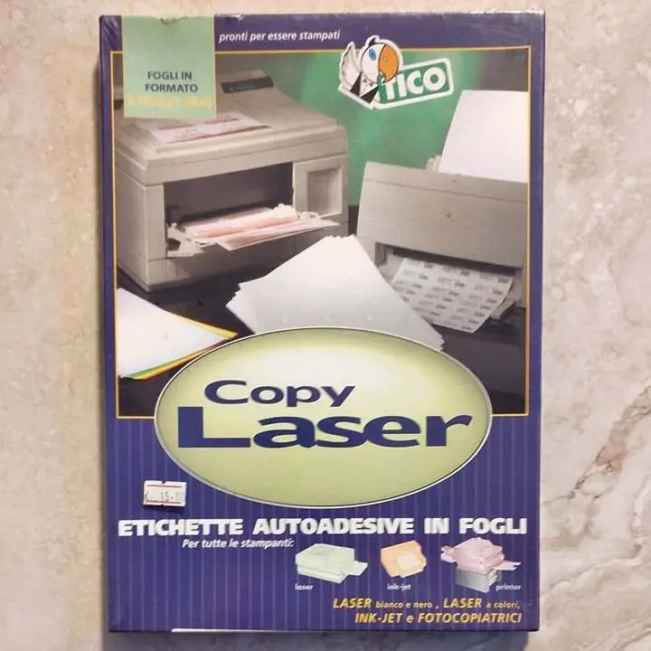 50 Etiquetas autoadhesivas para discos CD DVD Juegos - Hoja A4