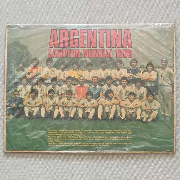 Argentina campeón mundial 1986 - Poster 54 x 42 cm - Revista el Gráfico - Fútbol