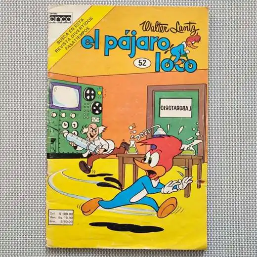 El pájaro loco N° 52 - Cinco Comics Historieta