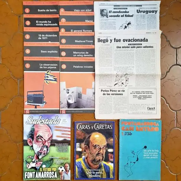 Negro Roberto Fontanarrosa - Combo Clipping Cuentos Revistas