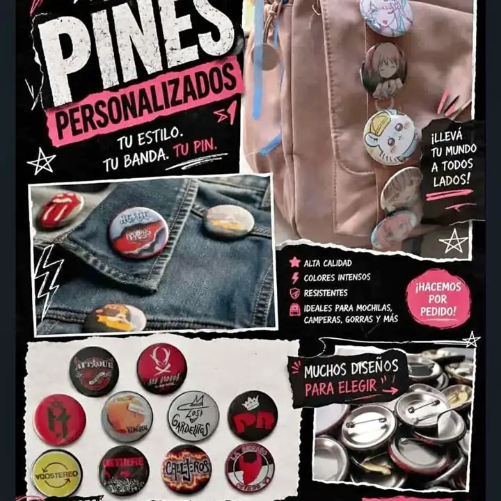 Pins prendedor banda rock