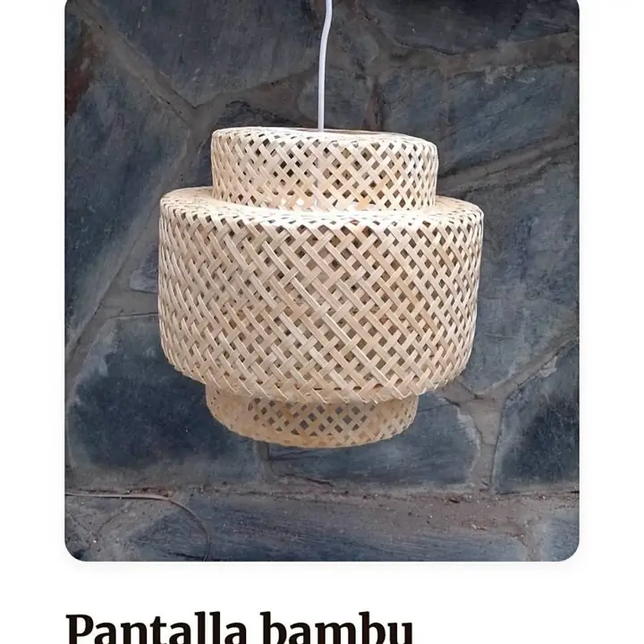 Lámparas decorativas fibras