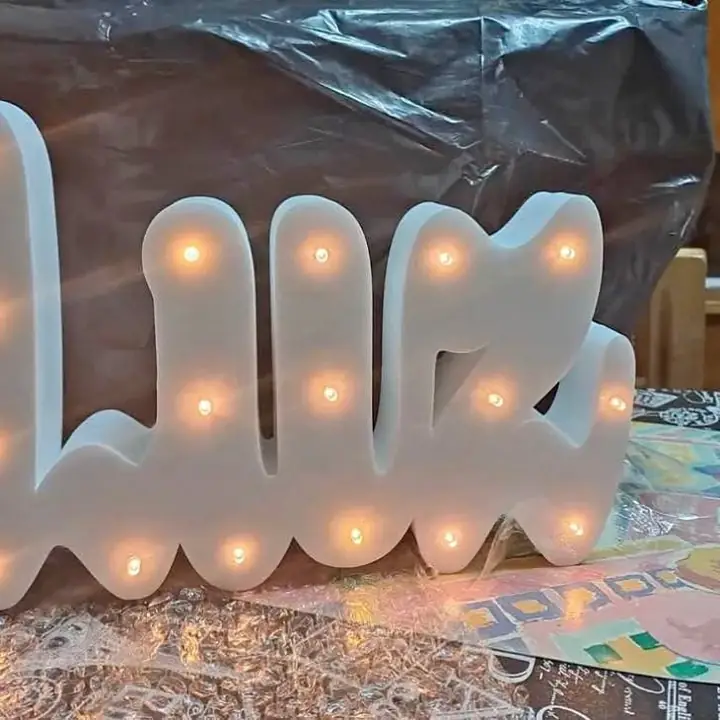 Nombres led en polyfan