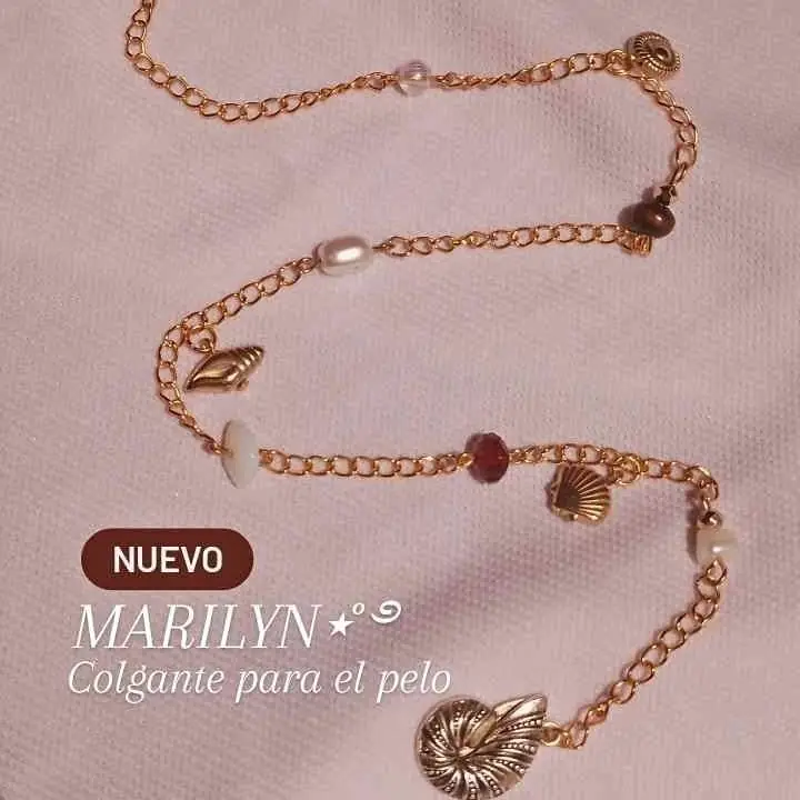 MARILYN ⋆˚࿔ colgante para el pelo