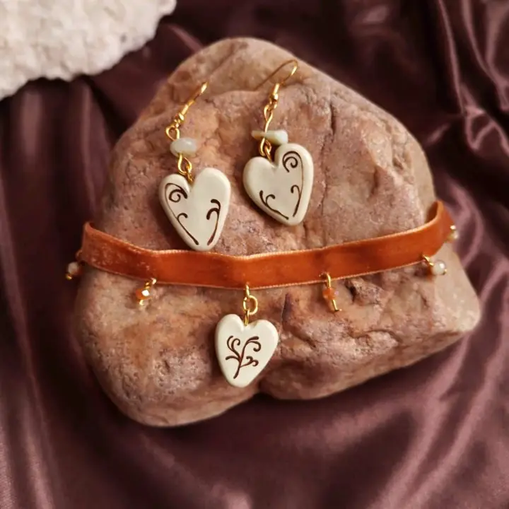Set salvia - aros y choker