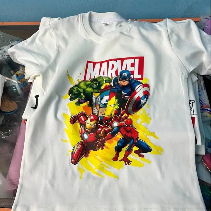 Remeras de niños estampadas algodón peinado del talle 4 al 16