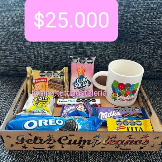 Caja sorpresa con golosinas