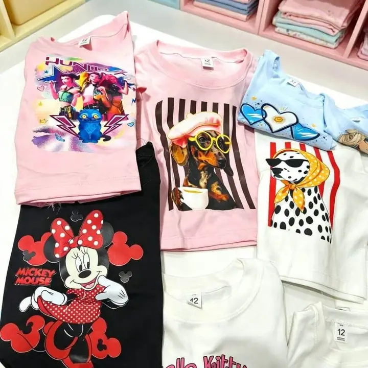 Crop tops de nena del 6 al 16 algodón peinado