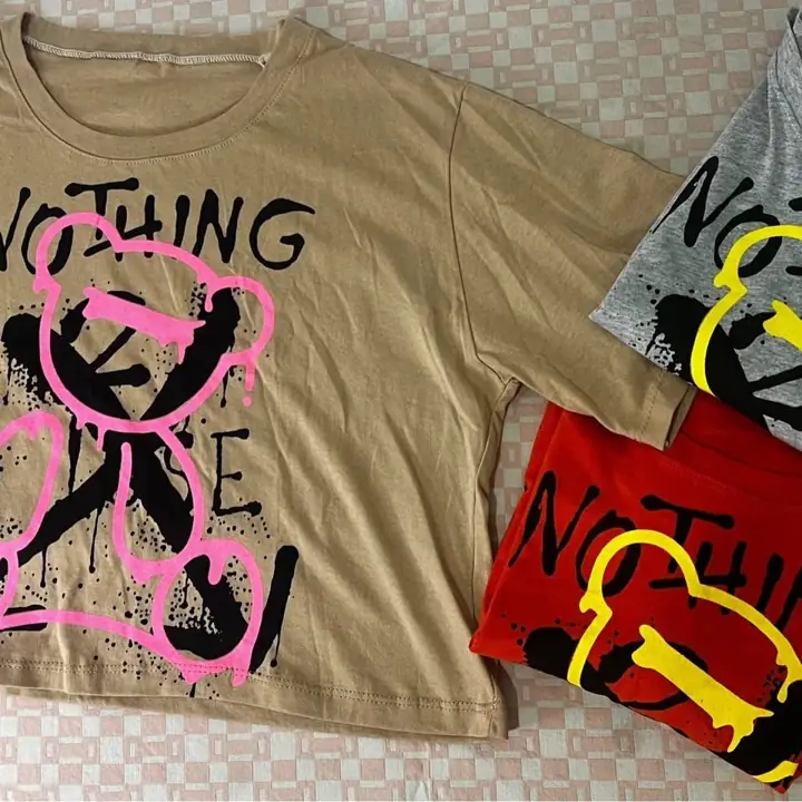 Remeras crop top oversize