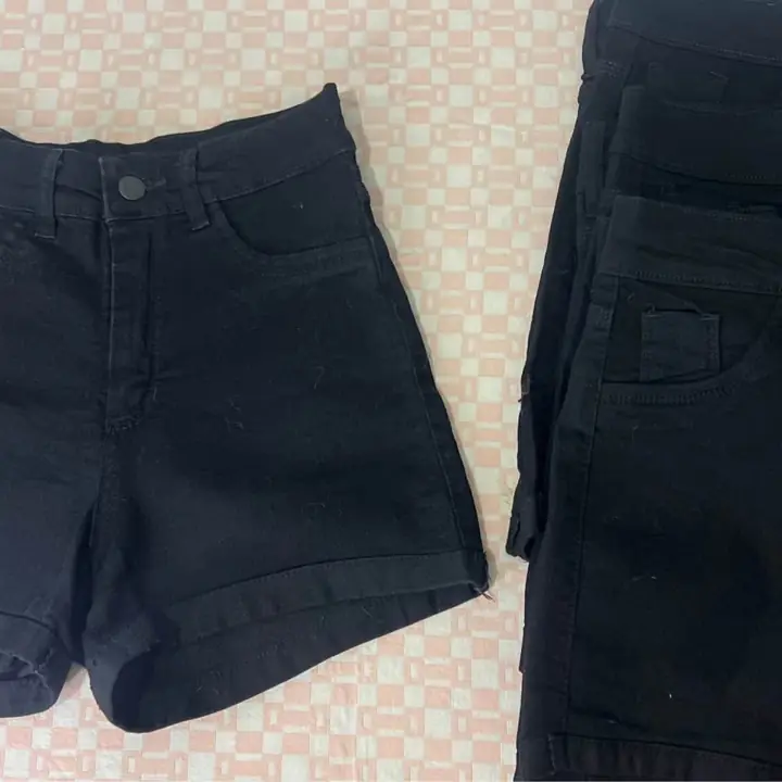 Short de jean negro elastizado nuevo