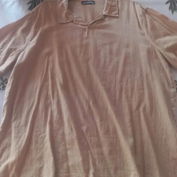 Camisa de lino beige talle xxl 46 giusto denim