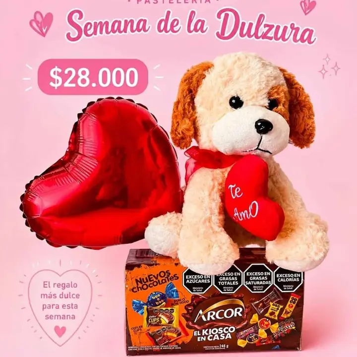 Regalos peluche golosinas semana de la dulzura