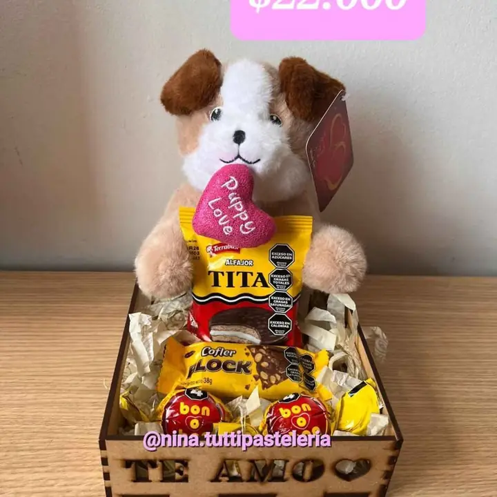 Peluche más golosinas San Valentin económicos