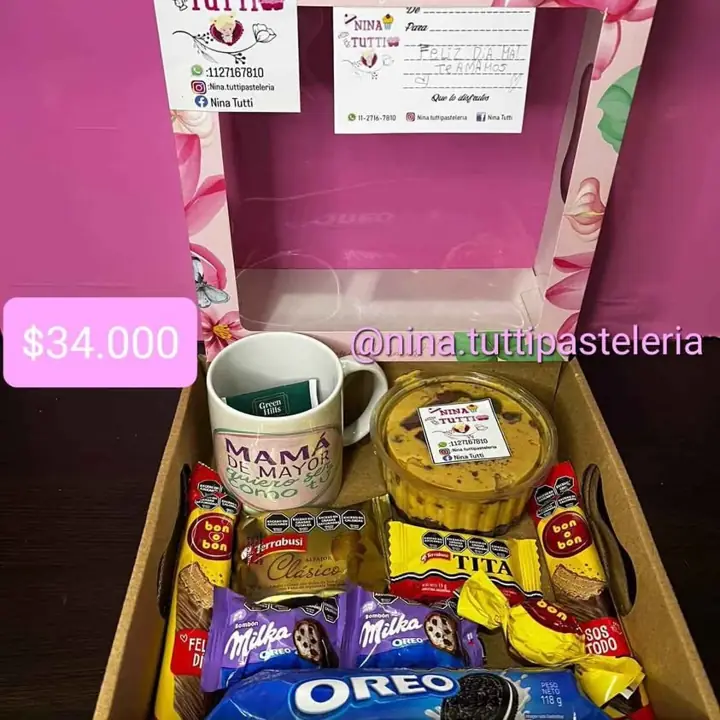 Box chocotorta día de la madre