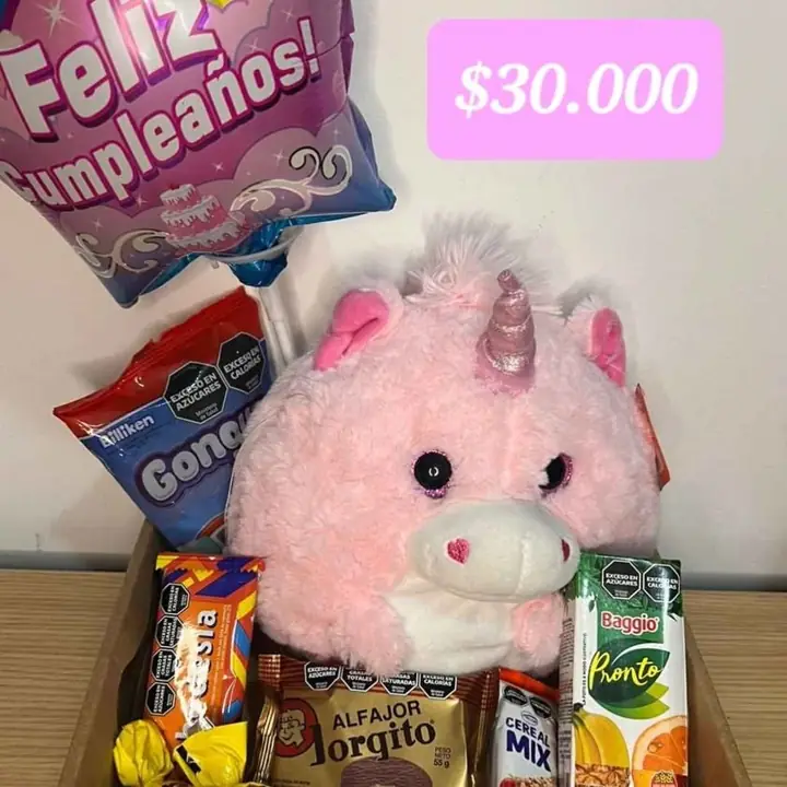 Regalos de cumpleaños box golosinas
