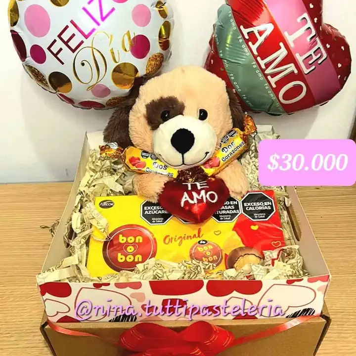 Box San Valentin peluche bon o bon