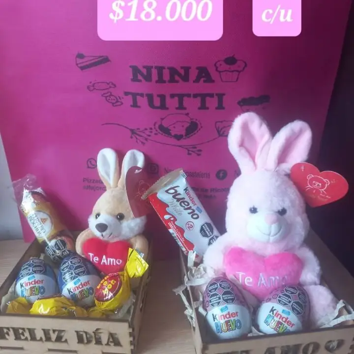 Regalos pascuas huevo kinder peluche