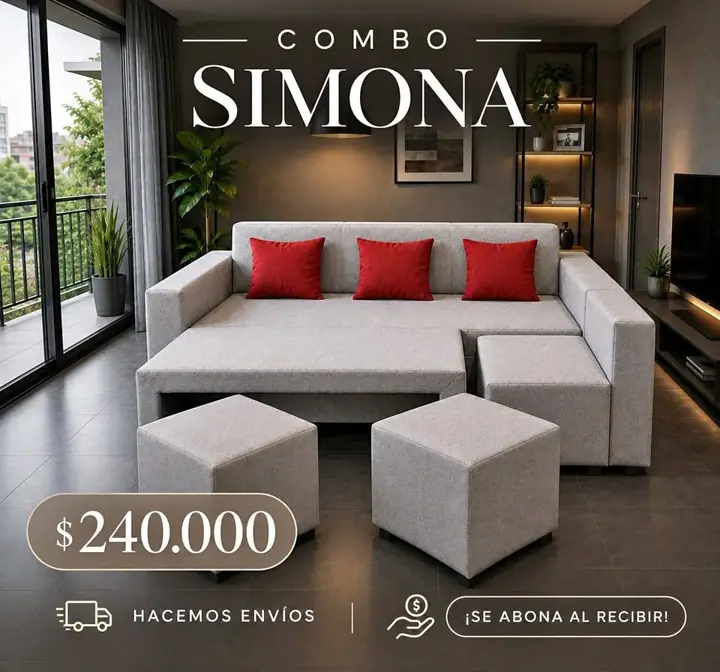 Sillón simona combo completo. abonas al recibir