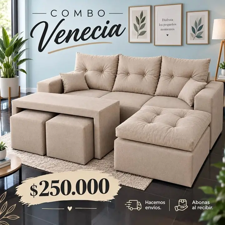 Sillón venecia combo completo! $250.000