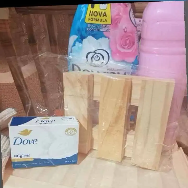 Jabon más jabonera madera