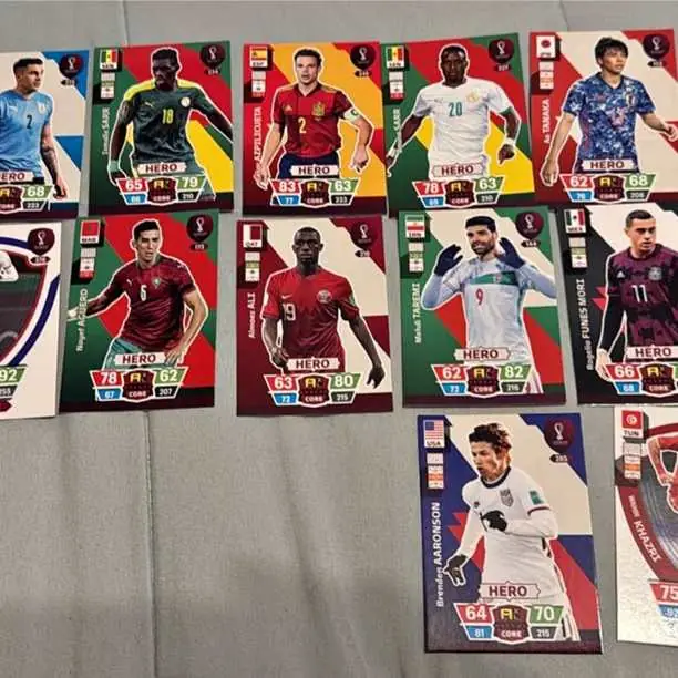 Lote de cartas adrenalyn Qatar 2022