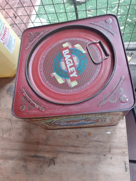 Lata antigua retro