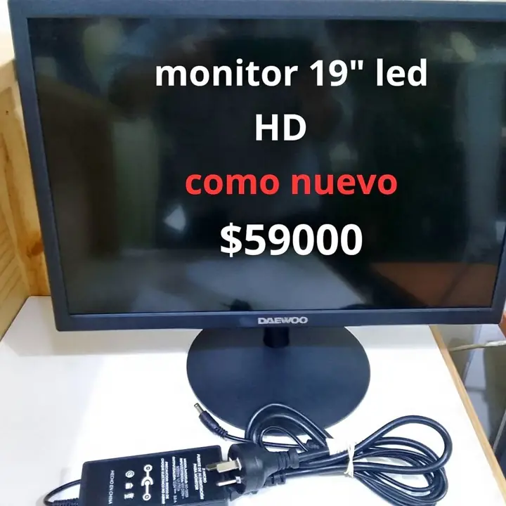 Monitor LED 19" HD daewo como nuevo