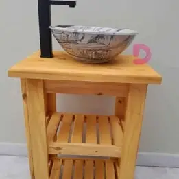 Vanitory rústico bacha embutida/bacha de ceramica
