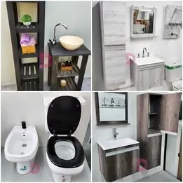 Combo completo para baño oferta! vanitory+ grifería+ sanitarios - juego completo de baño