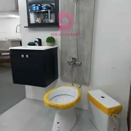 Juego de baño sanitario, ducha, lavatorio