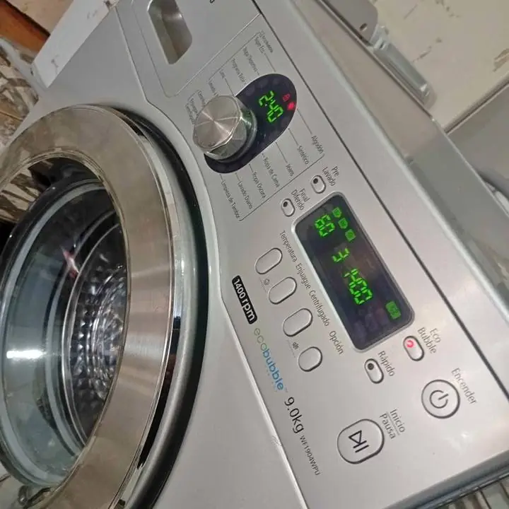 Lavarropas Samsung ecobuble de 9k 1400 rpm.garantia de 6 meses
