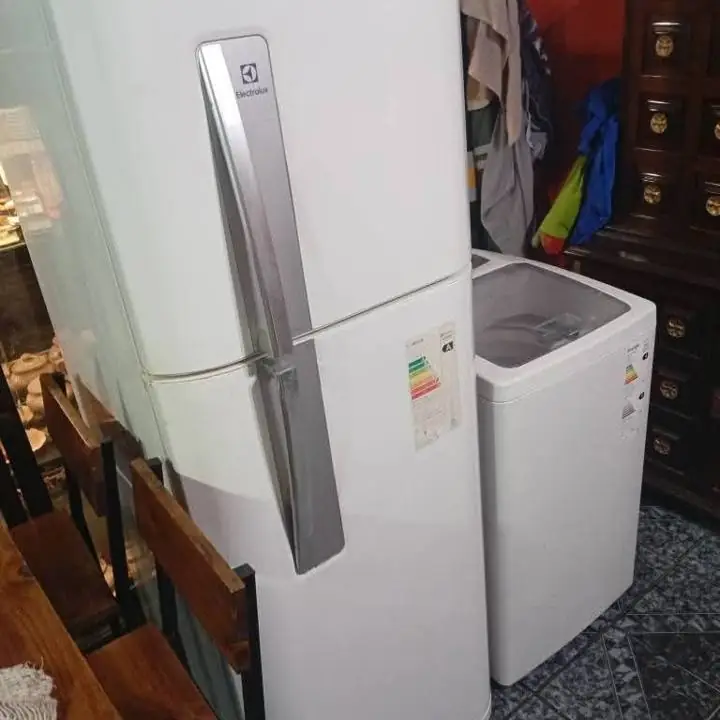 Combo heladera y lavarropas