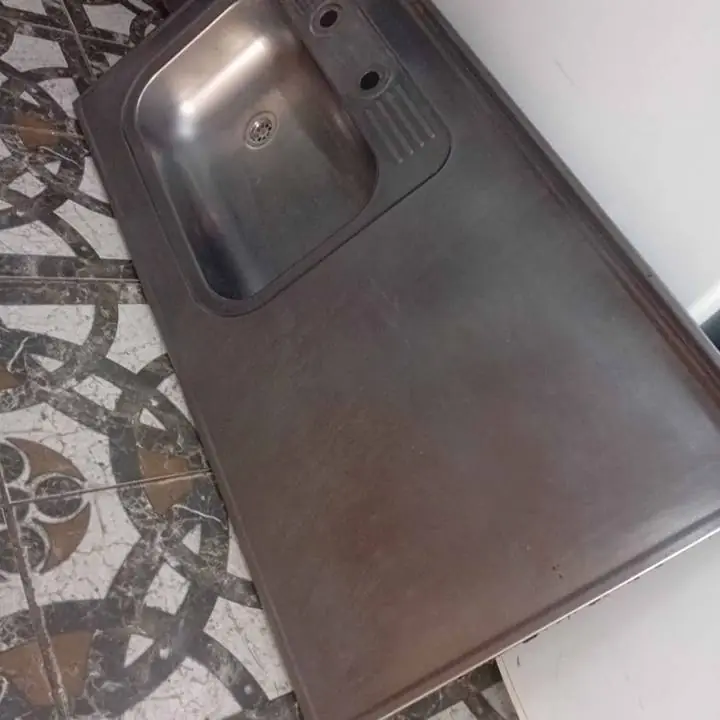 Bacha de 1.20 por 0.60 acero buena