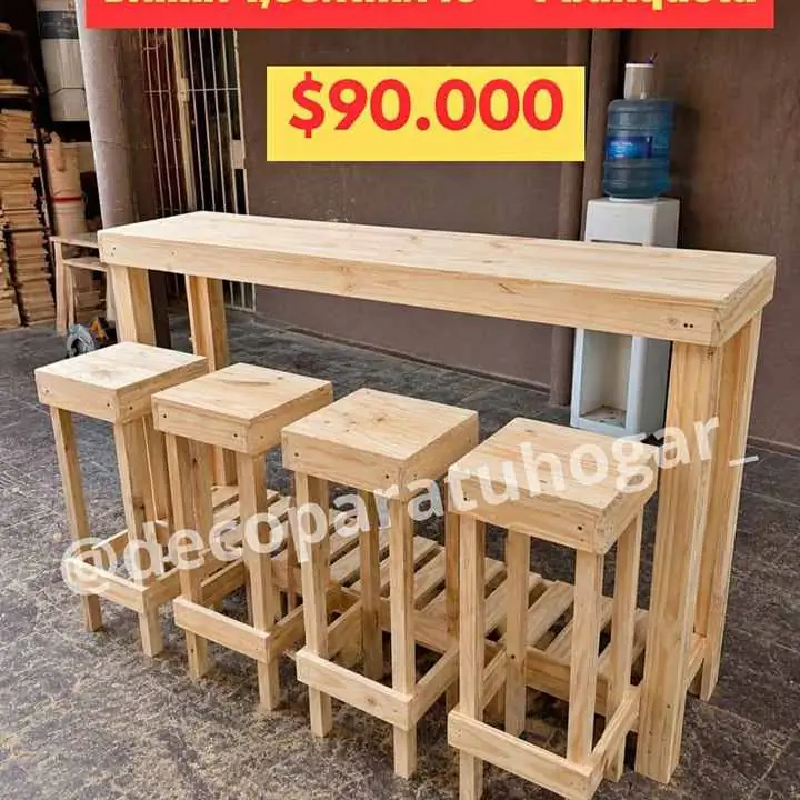Barra XL + 4 banquetas