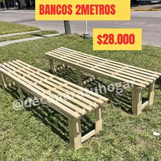 BANCOS 2mts