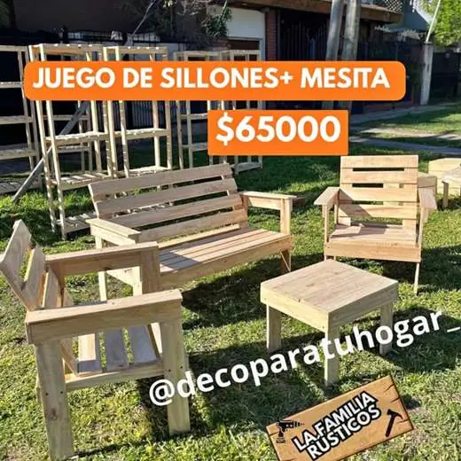 Combo de sillones + mesita! $65000
