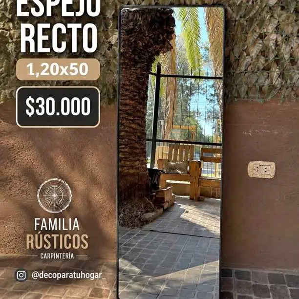 Espejo recto pvc