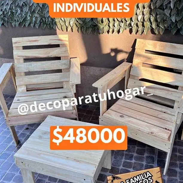 Combo! sillones 2 individuales + mesita