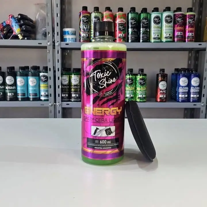 Combo toxic shine | cera liquida energy + aplicador poliespuma