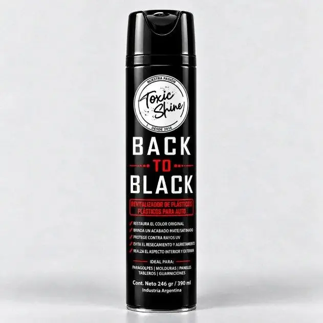 Back to black toxic shine | silicona en aerosol - 246gr
