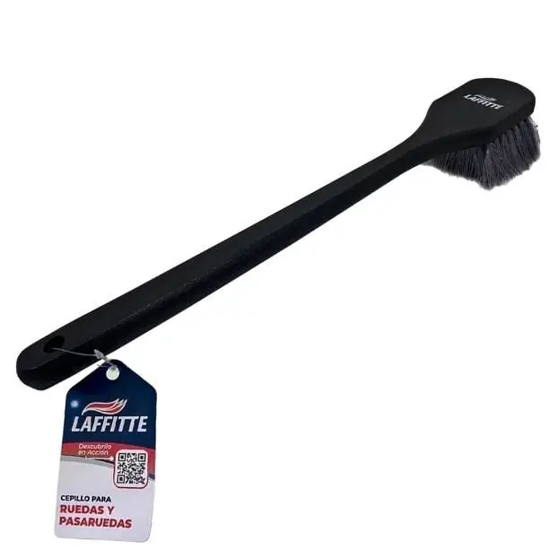 Laffitte cepillo mango largo cerda suave llantas pasaruedas