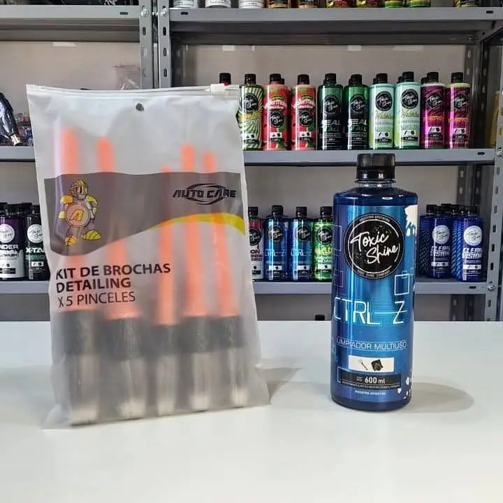 Combo limpieza profunda | toxic shine ctrl-Z limpiador desengrasante + kit brochas