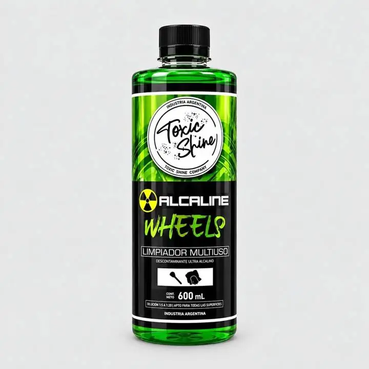 Toxic shine alcaline wheel | limpiador llantas alcalino - 600ml