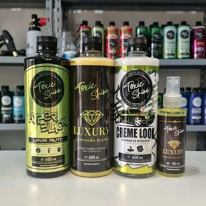 Combo dorado | shampoo + cera liquida + acondicionador + perfume
