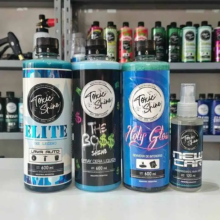 Combo azul | shampoo + cera liquida + acondicionador + perfume